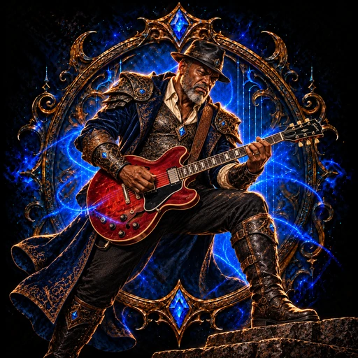 Blues Warrior character art